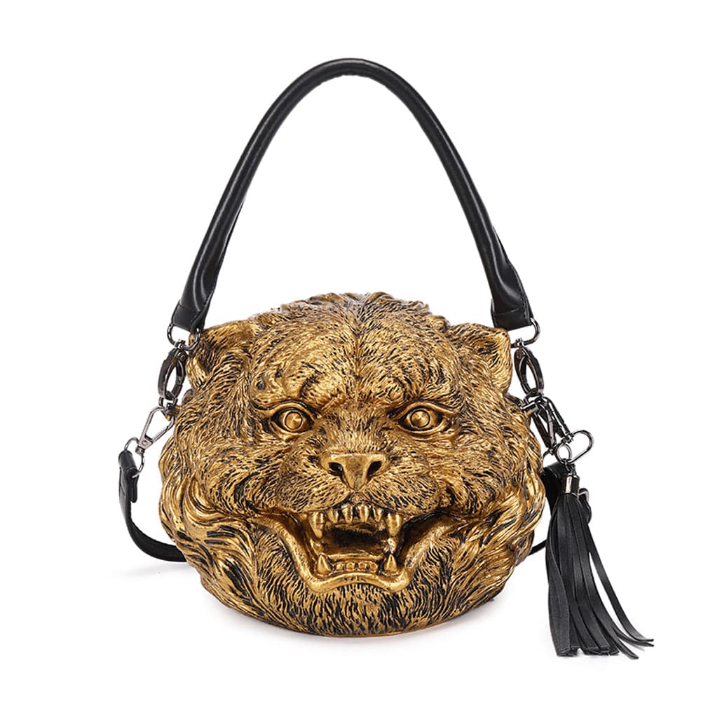 3D Backpack, Fashion 3D Happy Small Tiger Head SquareBag, Cross Body Handle Shoulder Bag-4