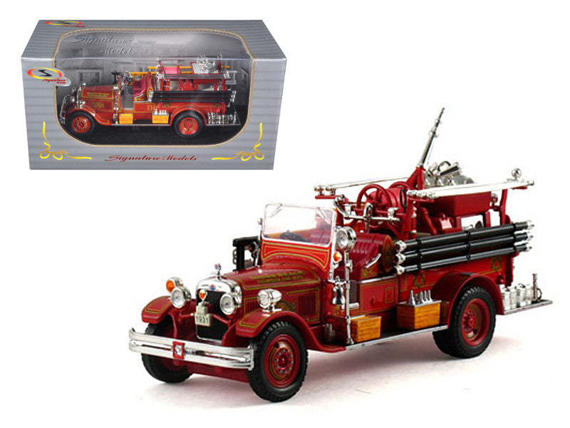 1931 Seagrave Fire Engine Truck Red 1/32 Diecast Model by Signature Models-0