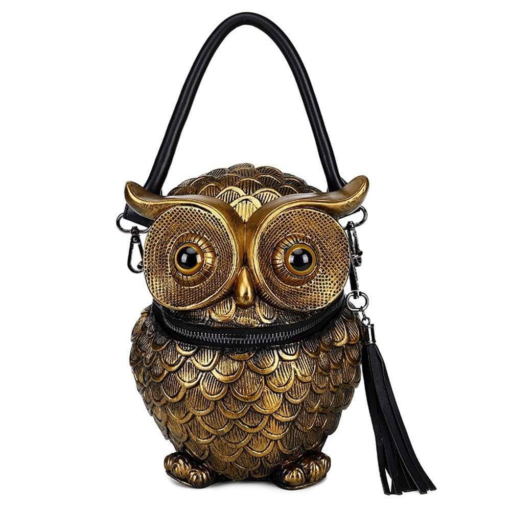 3D Owl Handle Shoulder Messenger Cross body Backpack-6