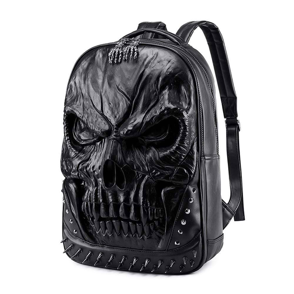 3D Backpack Large Skull Face Backpack, Rivet Rucksack ,Leisure Backpack Bags-4