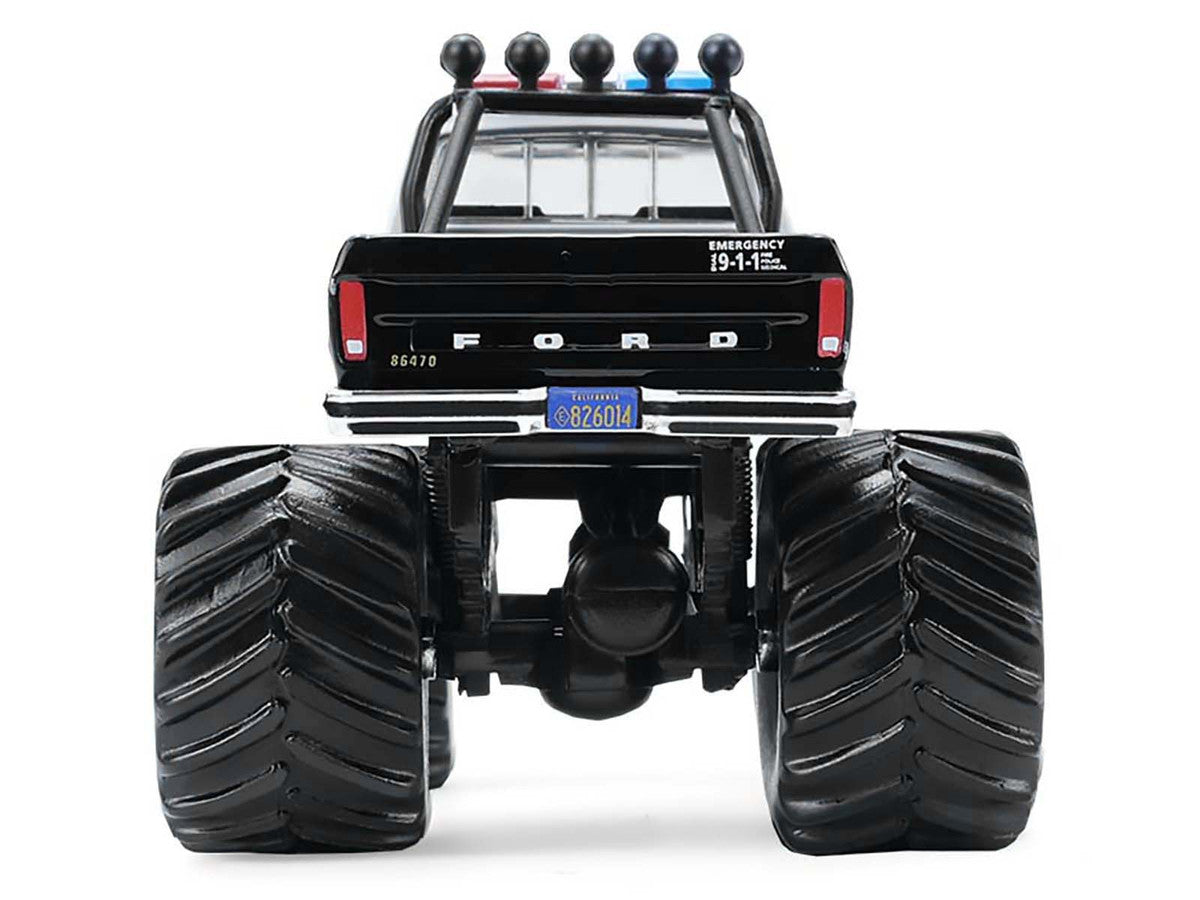 1978 Ford F-250 Monster Truck "LAPD (Los Angeles Police Department)" Black and White "Kings of Crunch - Hot Pursuit" Special Edition 1/64 Diecast Model Car by Greenlight-2