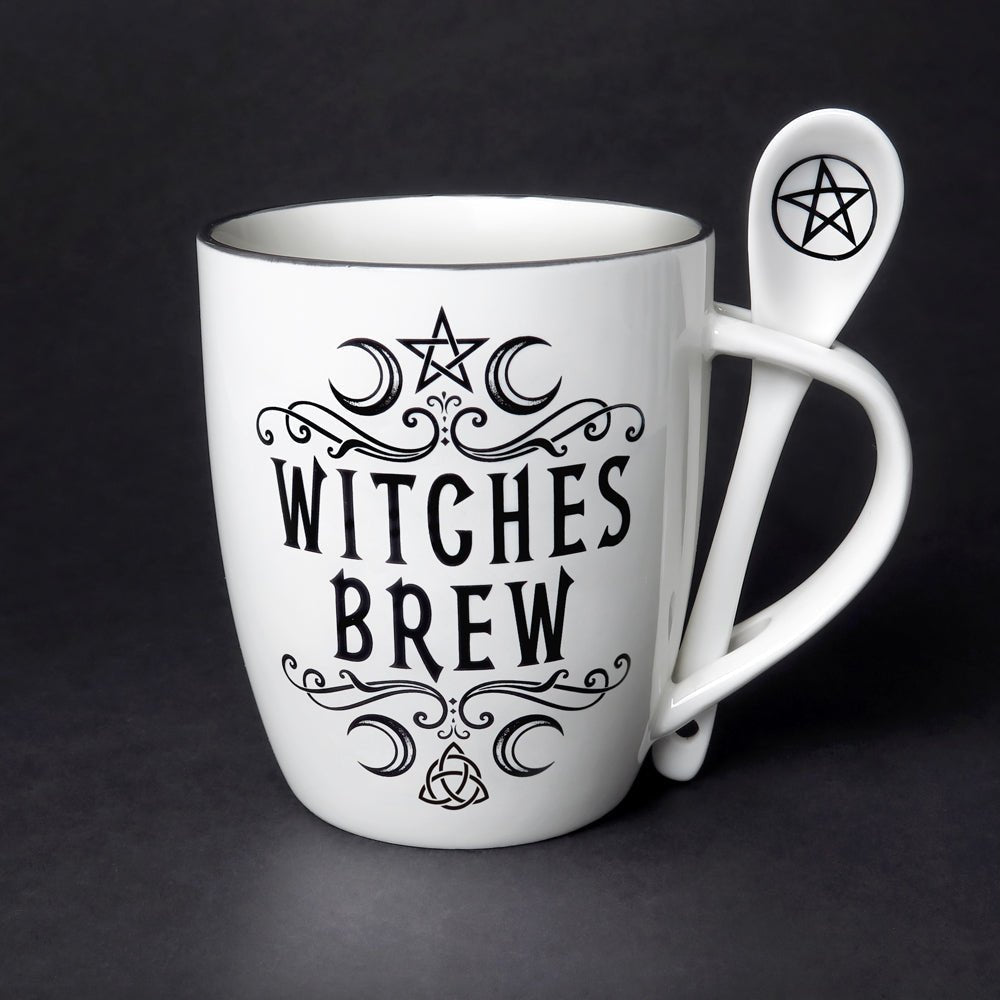Crescent Witches Brew Mug and Spoon-0