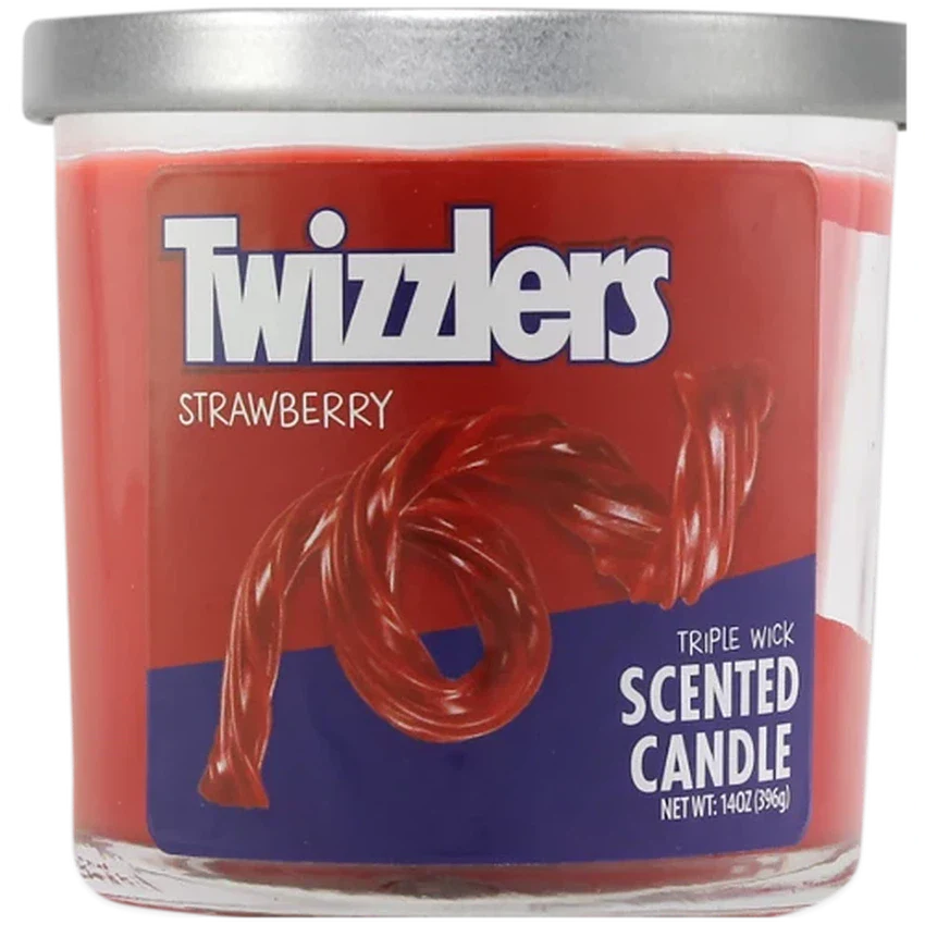Strawberry Twizzler 14oz 3 Wick Candles - (Various Counts)-0