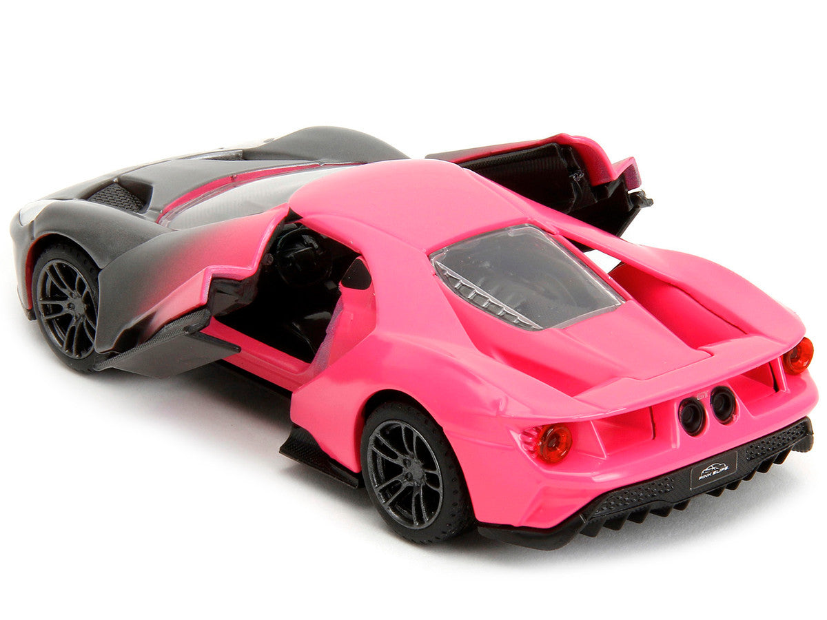2017 Ford GT Gray Metallic and Pink Gradient "Pink Slips" Series 1/32 Diecast Model Car by Jada-1