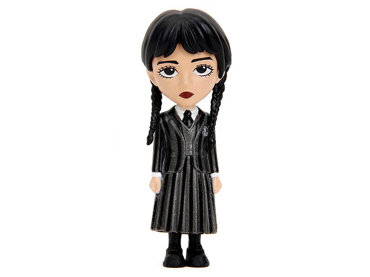 Set of 4 Diecast Figures "Wednesday" (2022-Current) TV Series "Metalfigs" Series Diecast Models by Jada-1