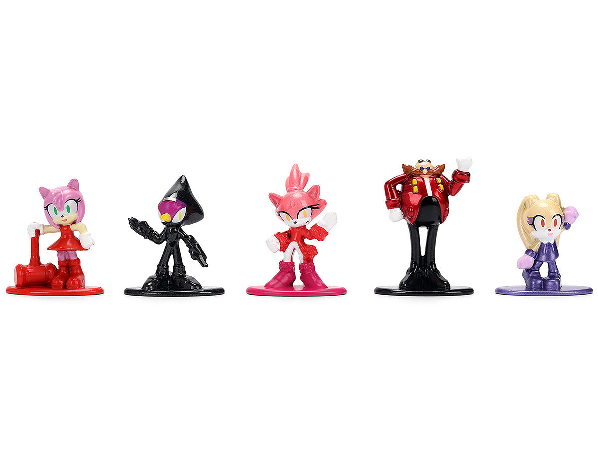 Set of 12 Diecast Figures "Sonic The Hedgehog" Video Games "Nano Metalfigs" Series Diecast Models by Jada-2