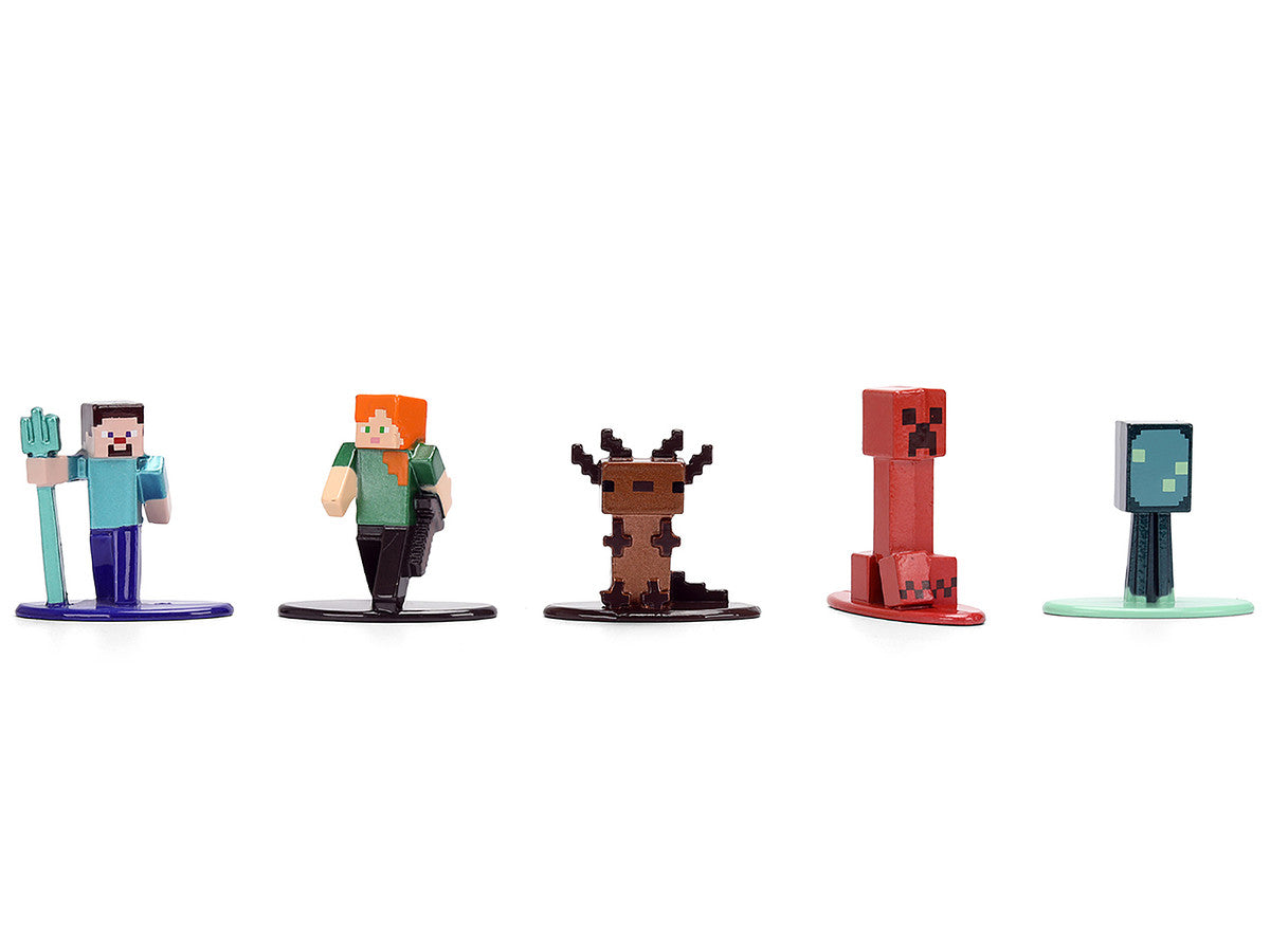 Set of 12 Diecast Figures "Minecraft" Video Game "Nano Metalfigs" Series Diecast Models by Jada-2