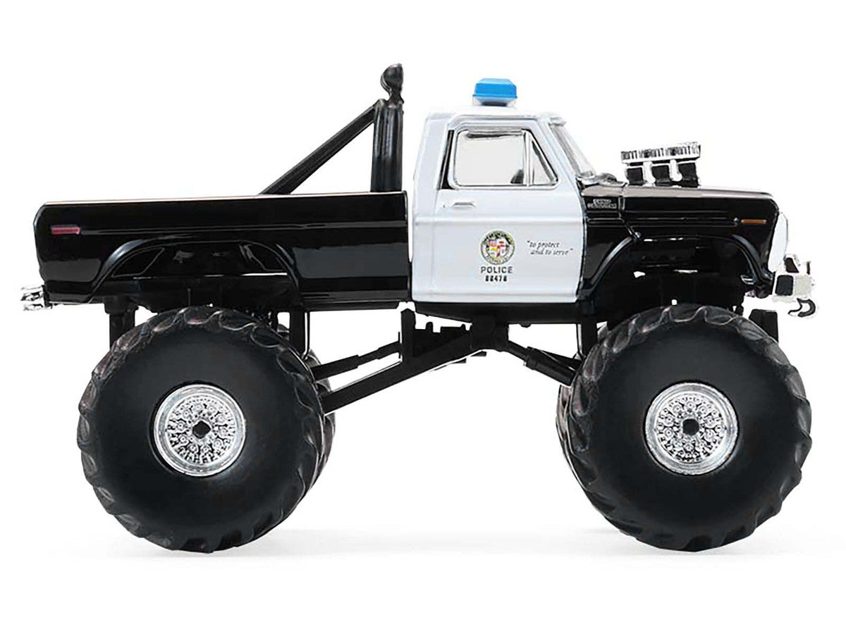 1978 Ford F-250 Monster Truck "LAPD (Los Angeles Police Department)" Black and White "Kings of Crunch - Hot Pursuit" Special Edition 1/64 Diecast Model Car by Greenlight-0