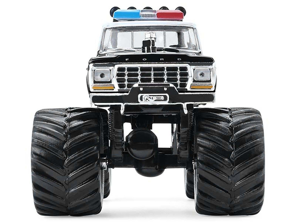 1978 Ford F-250 Monster Truck "LAPD (Los Angeles Police Department)" Black and White "Kings of Crunch - Hot Pursuit" Special Edition 1/64 Diecast Model Car by Greenlight-1