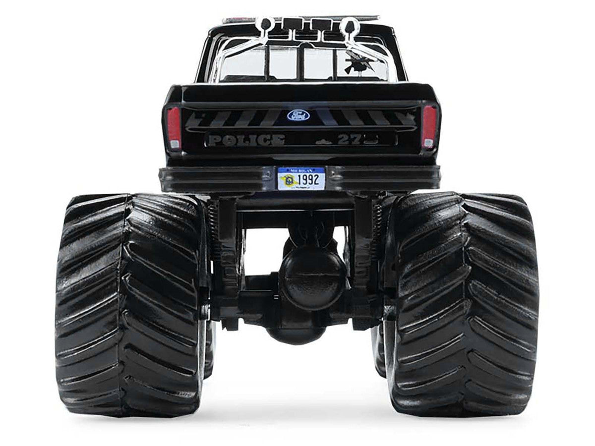1979 Ford F-250 Monster Truck "Shelby Township Police Michigan" Black "Kings of Crunch - Hot Pursuit" Special Edition 1/64 Diecast Model Car by Greenlight-0