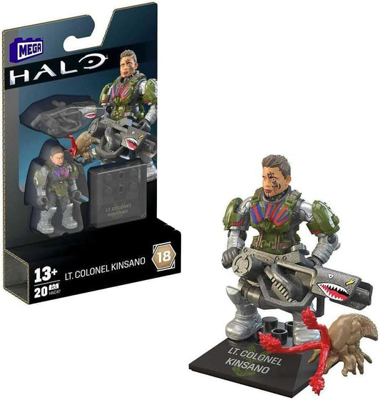 Mega Construx LT. Colonel Kinsano Figure-0