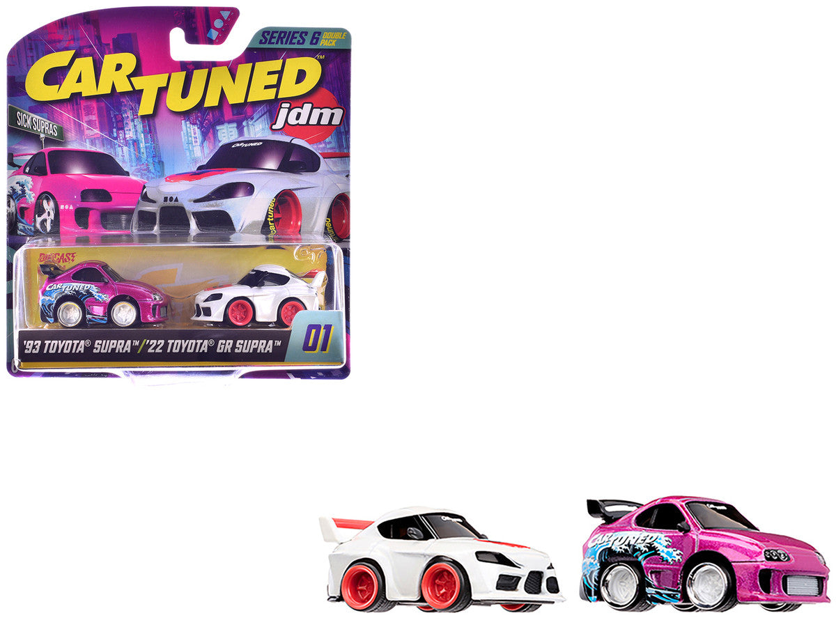 "Sick Supras" Series 6 Toyota Double Pack Set of 2 Cars Diecast Model Cars by CarTuned-0