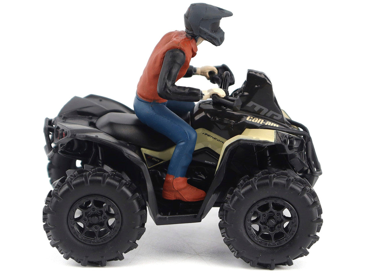 Can-Am Renegade X MR 1000R ATV Desert Tan with Driver Figure 1/32 Diecast Model by BRP Models-0