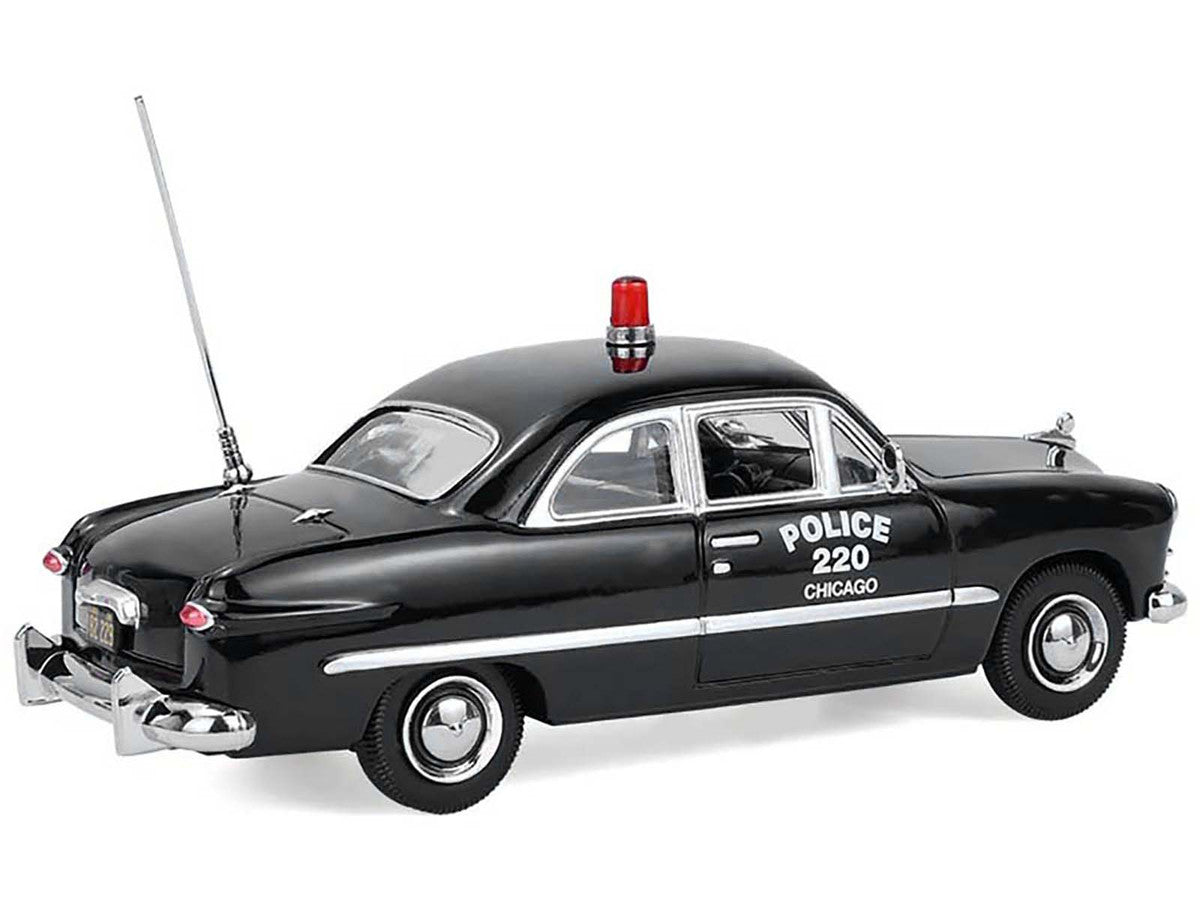 1949 Ford Custom Police Car "Chicago Police Department" Black 1/64 Diecast Model Car by Greenlight-1