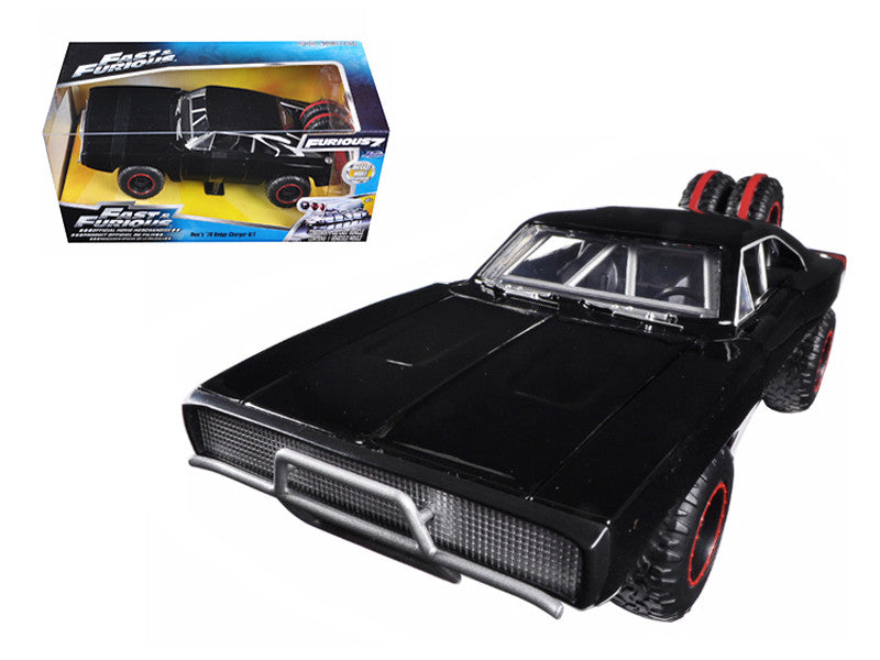 Dom's 1970 Dodge Charger R/T Off Road Version "Fast & Furious 7" Movie 1/24 Diecast Model Car by Jada-0