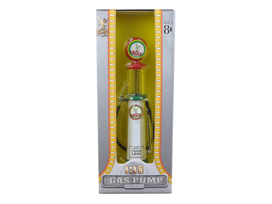 Eagle Gasoline Vintage Gas Pump Cylinder 1/18 Diecast Replica by Road Signature-0