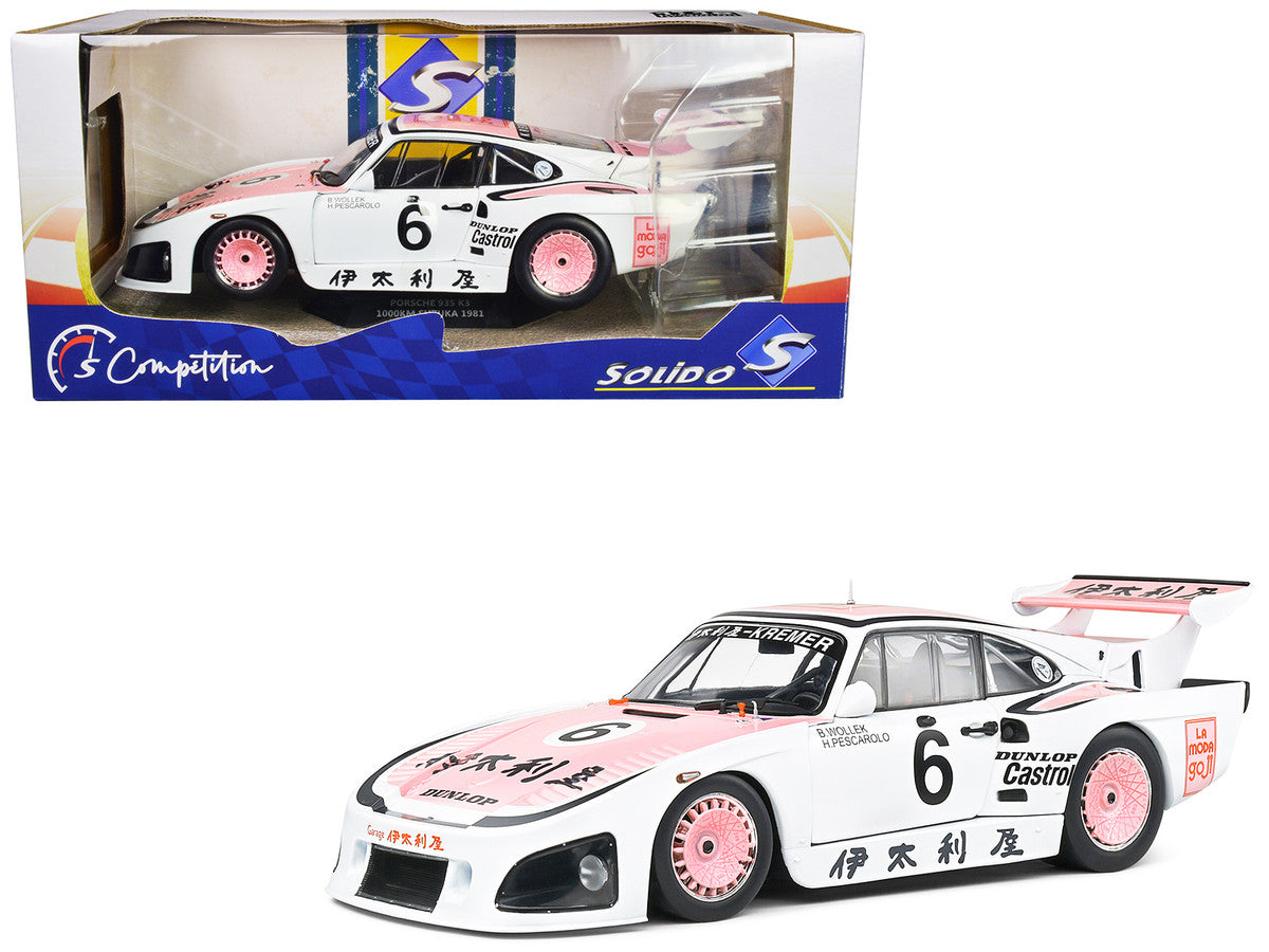 Porsche 935 K3 #6 Bob Wollek - Henri Pescarolo Winner "Suzuka 1000KM" (1981) "Competition" Series 1/18 Diecast Model Car by Solido-0