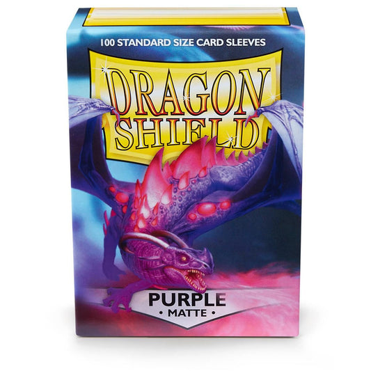 Dragon Shield Standard 100ct Sleeves, Purple (Matte)-0