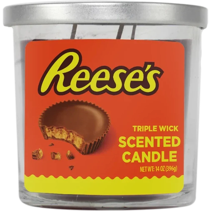 Reese's Peanut Butter Cup 14oz 3 Wick Candles - (Various Counts)-0