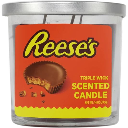 Reese's Peanut Butter Cup 14oz 3 Wick Candles - (Various Counts)-0
