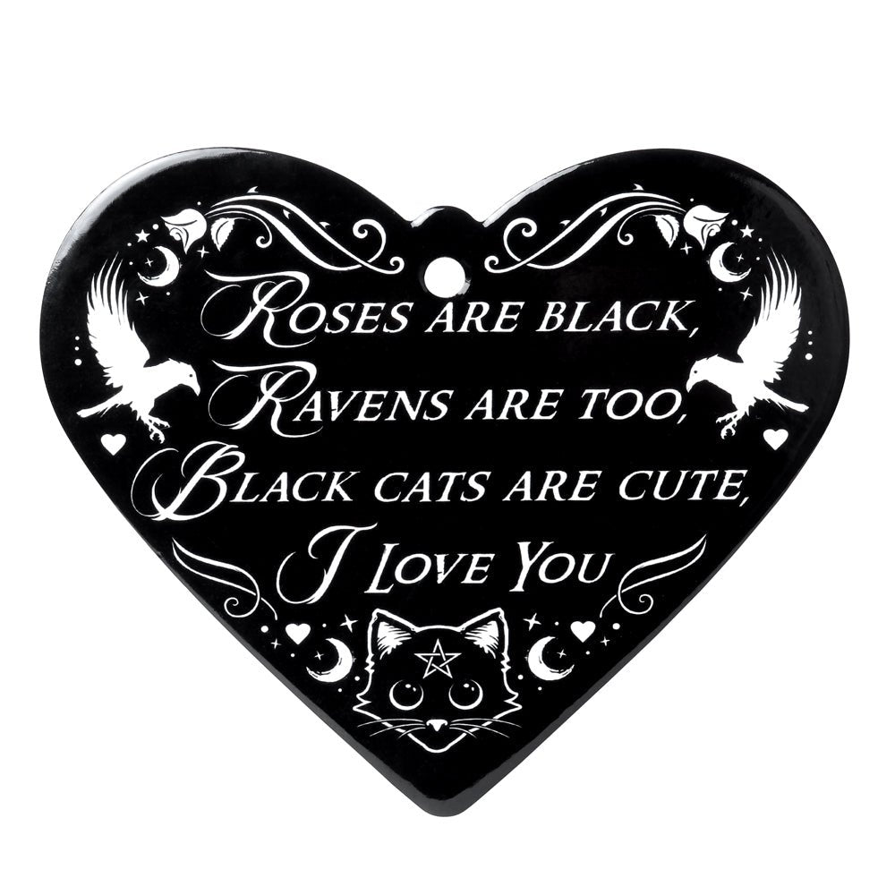 Roses are Black Heart Trivet Coaster Trivet-0