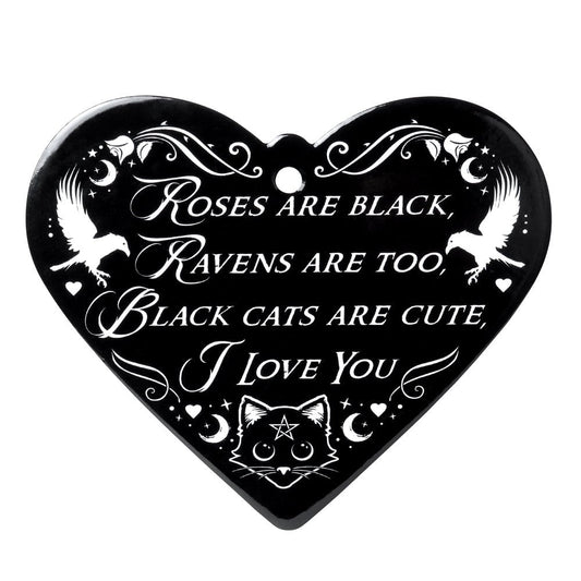 Roses are Black Heart Trivet Coaster Trivet-0