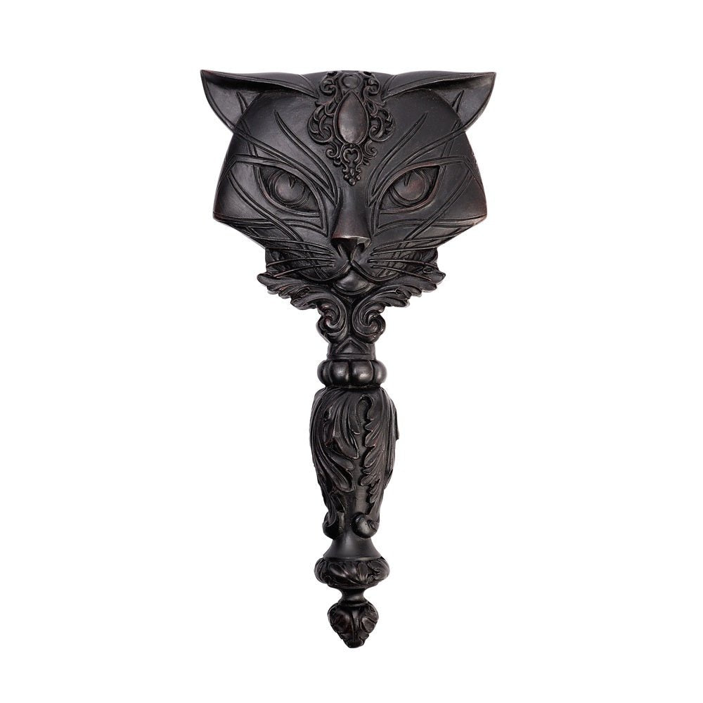 Sacred Black Cat Hand Mirror-1