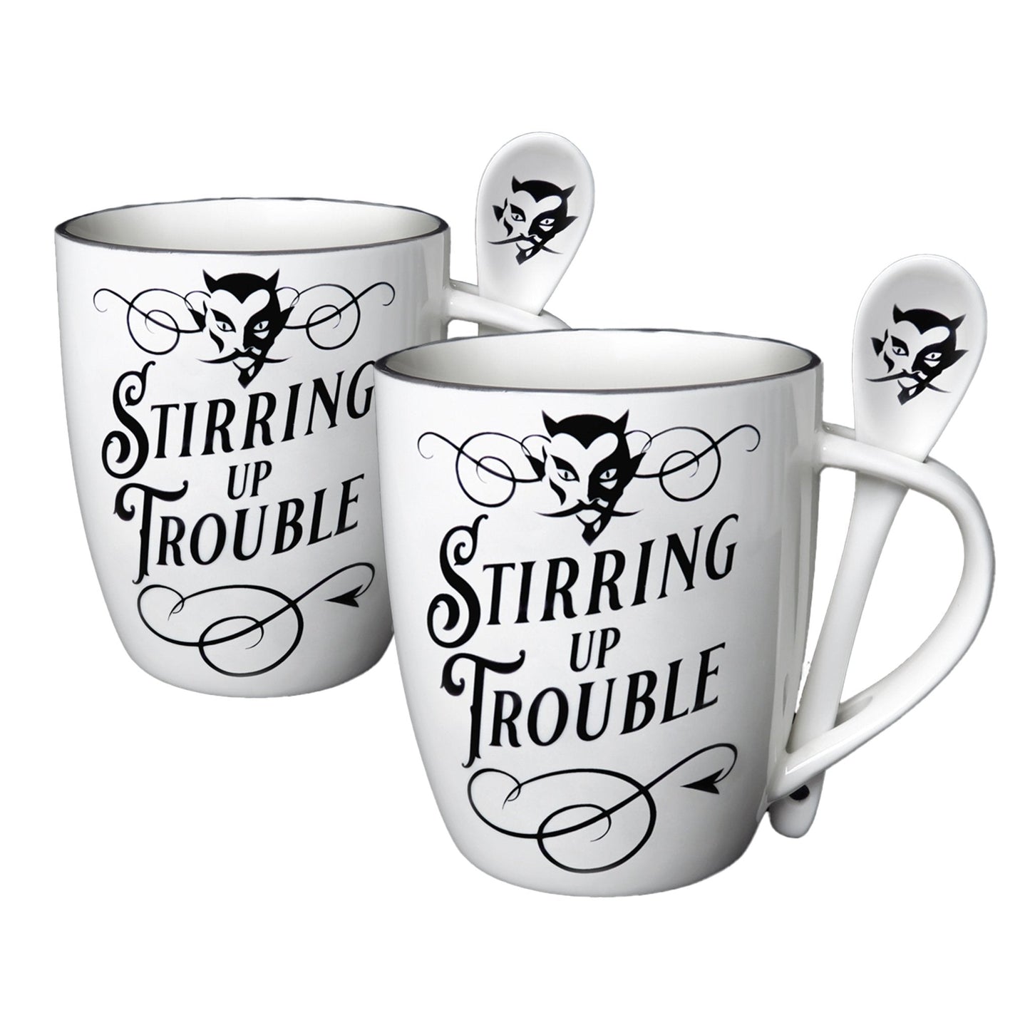 Stirring Up Trouble Mug and Spoon Set-0